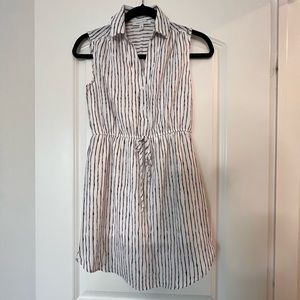 Purple Snow Size S Dress, white with black stripes